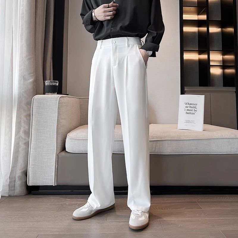 Wide Leg Gray Baggy Men's Summ - Tailored Trouser Wide incelemesi ve fiyatı