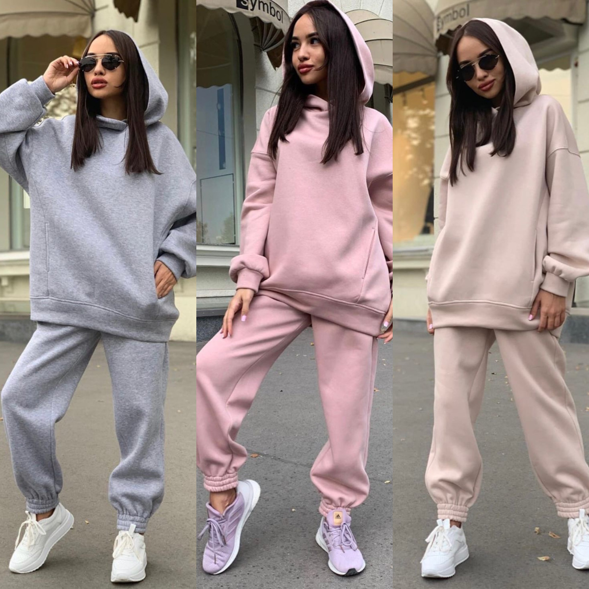 Monochrome Hooded Hoodie Set C - Monochrome Suit Set incelemesi ve fiyatı