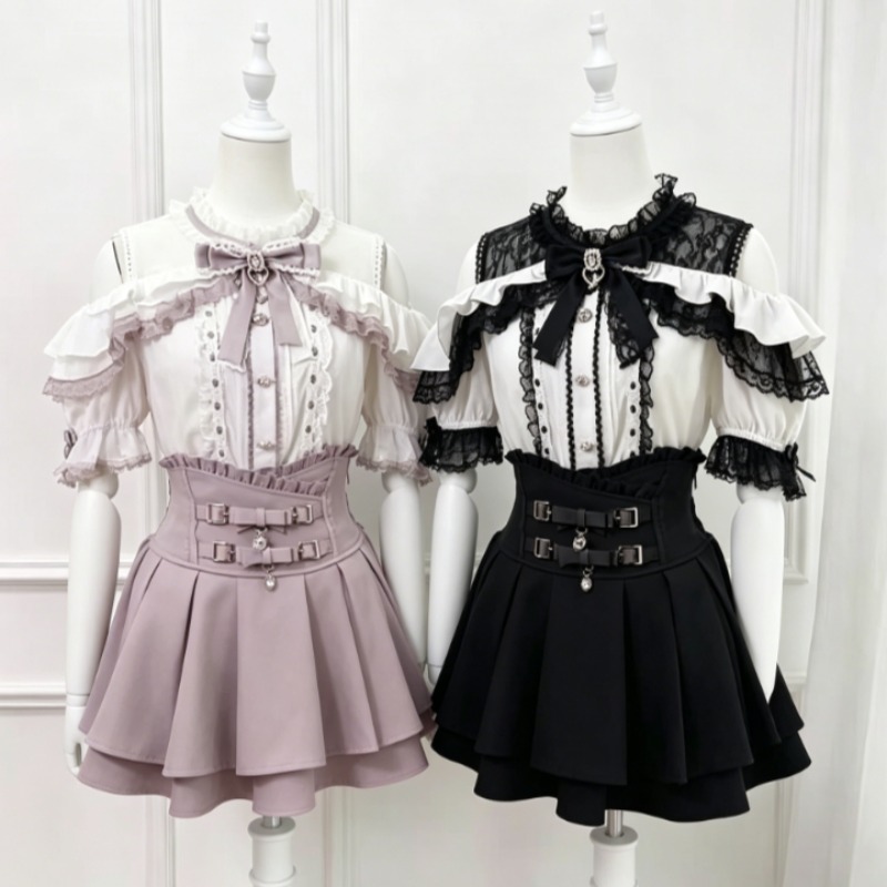 Kawaii Japanese Lolita Blouse  - Women Formal Wear Shirts incelemesi ve fiyatı