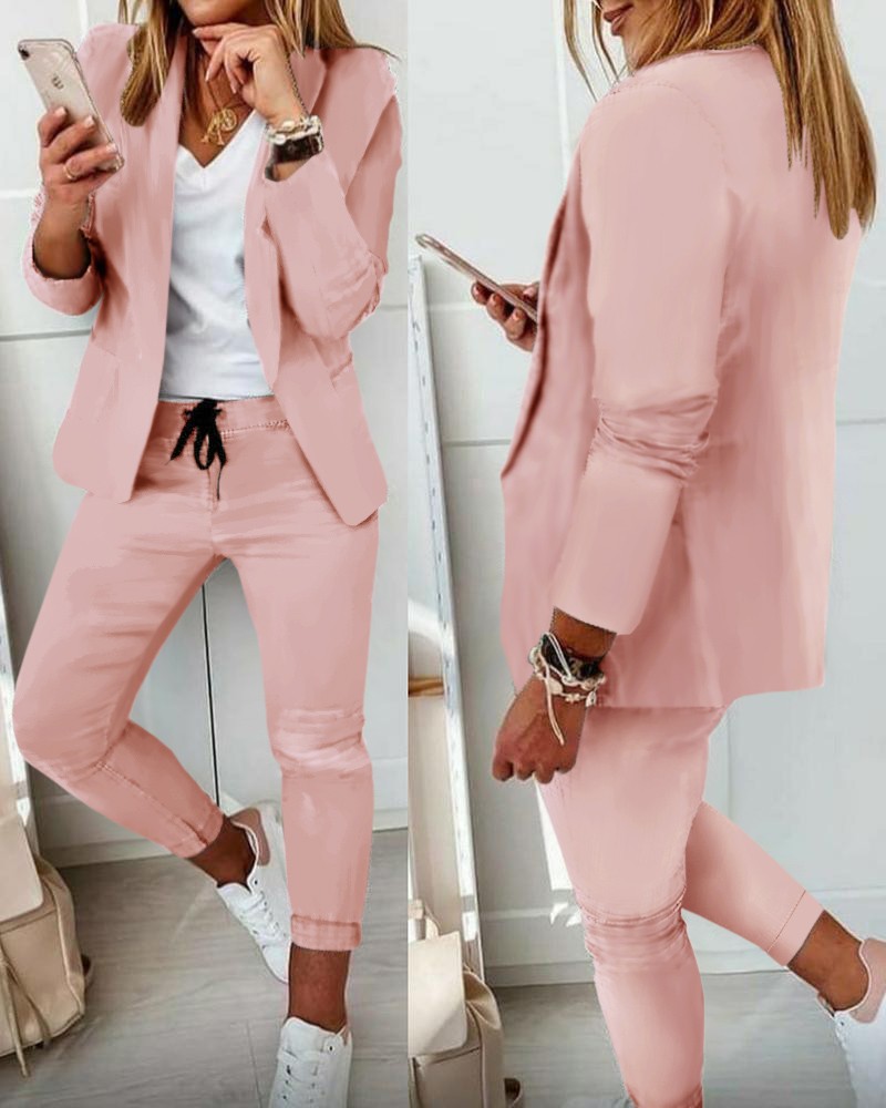 Women's Monochrome Casual Busi - Monochrome Suit Set incelemesi ve fiyatı