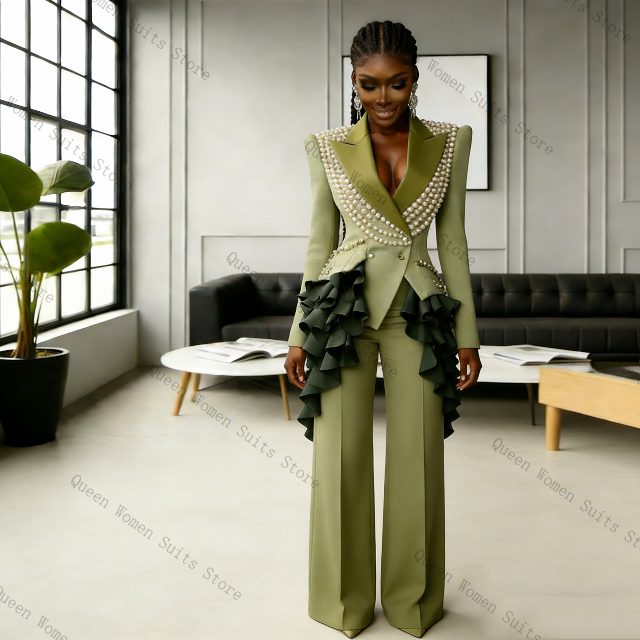Luxury Pearls Women Suit Pants - Women'S Formal Wear For A Wedding incelemesi ve fiyatı