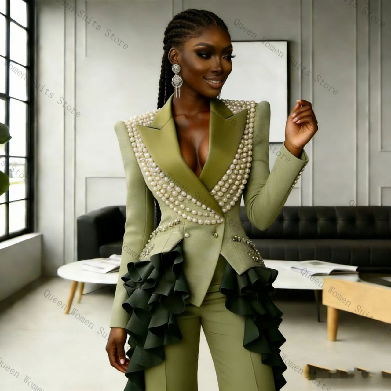Luxury Pearls Women Suit Pants - Women'S Formal Wear For A Wedding incelemesi ve fiyatı