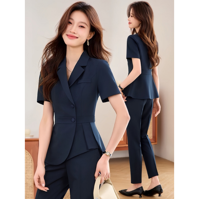 Navy blue women's thin profess - Women Formal Wear Shirts incelemesi ve fiyatı