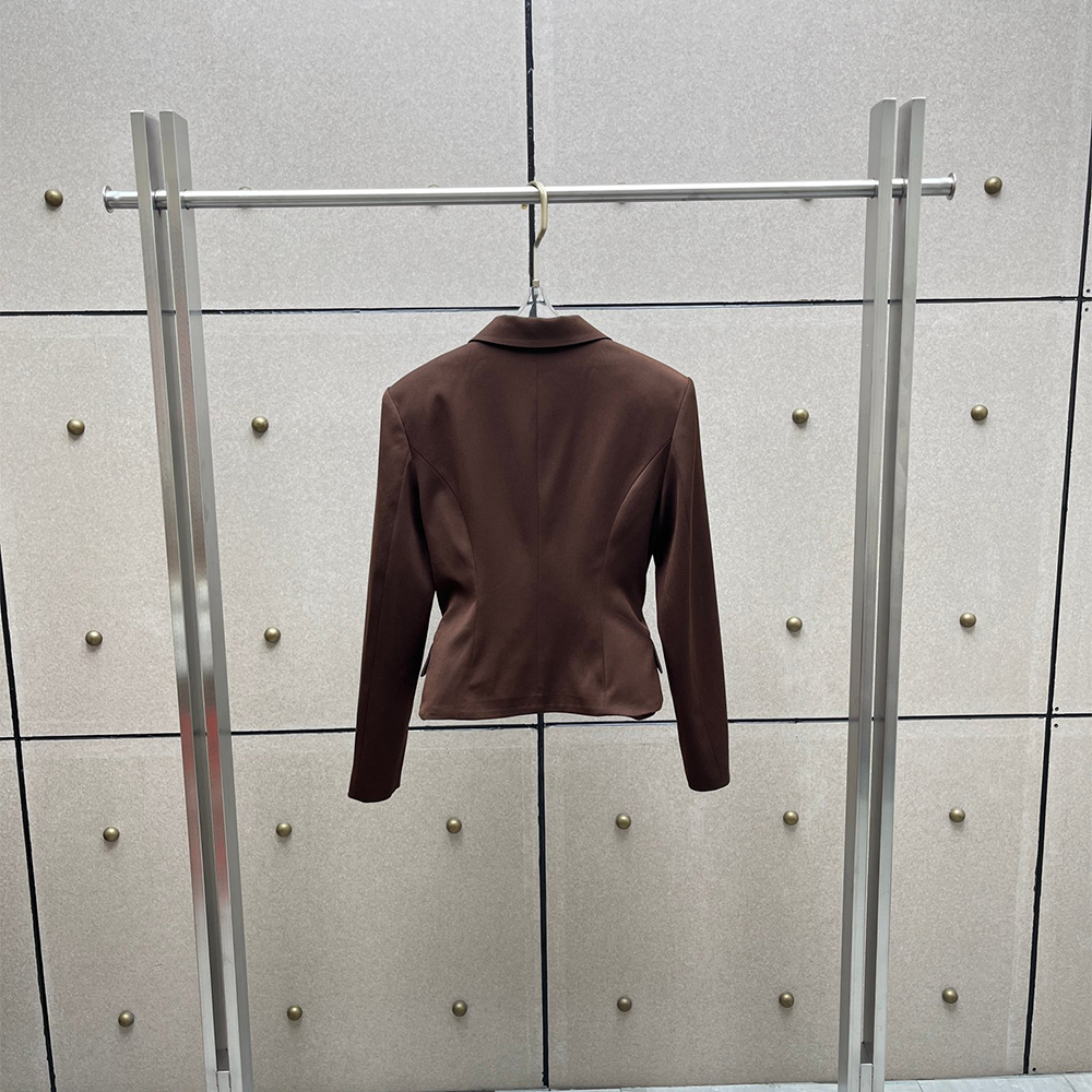 Y2K Cropped Wool Blend Blazer  - Tailored Coat Wool incelemesi ve fiyatı