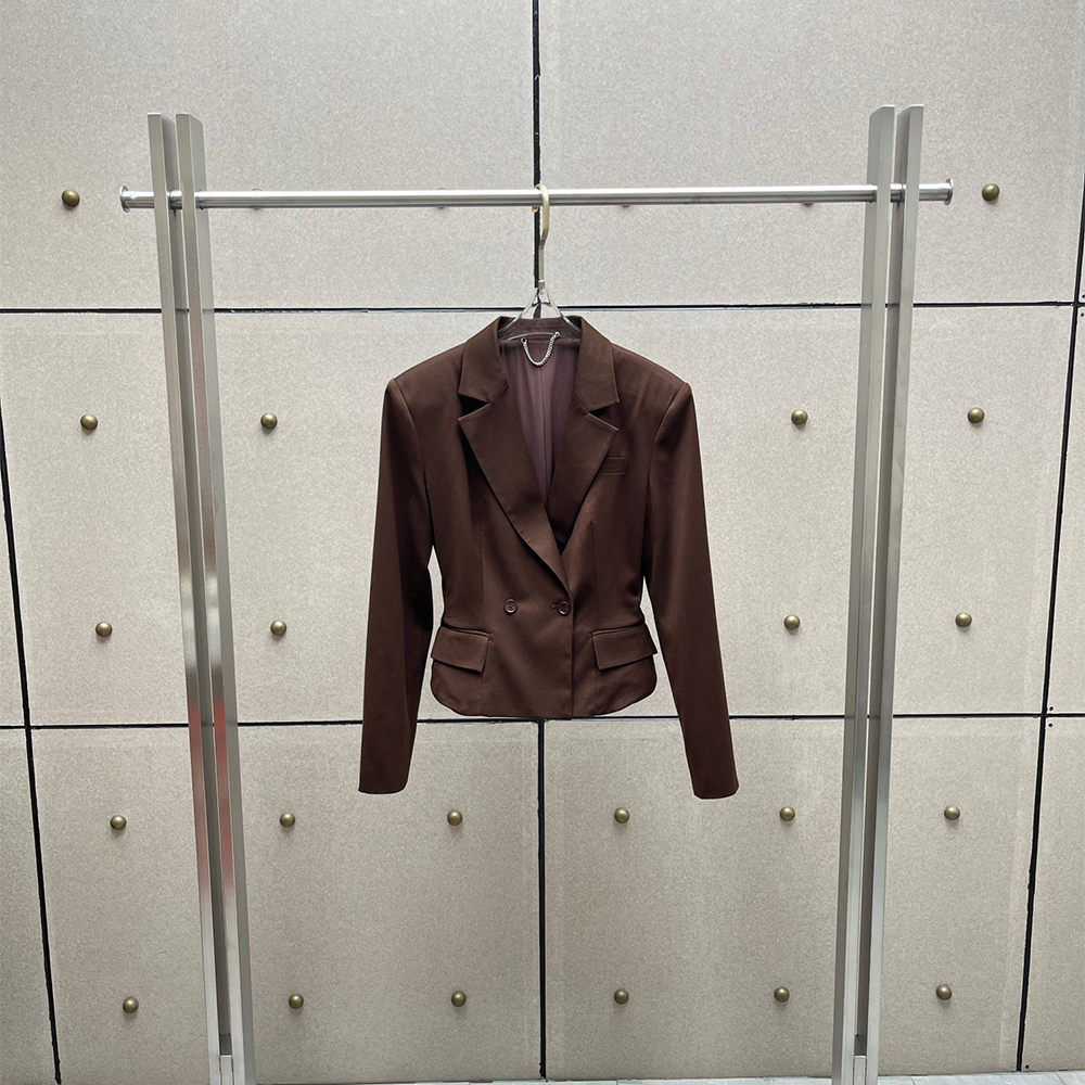 Y2K Cropped Wool Blend Blazer  - Tailored Coat Wool incelemesi ve fiyatı