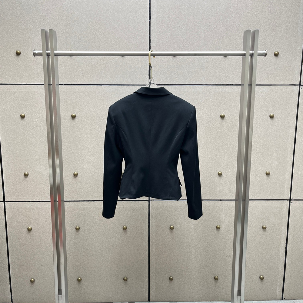 Y2K Cropped Wool Blend Blazer  - Tailored Coat Wool incelemesi ve fiyatı